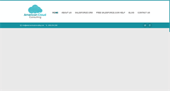 Desktop Screenshot of americancloudconsulting.com